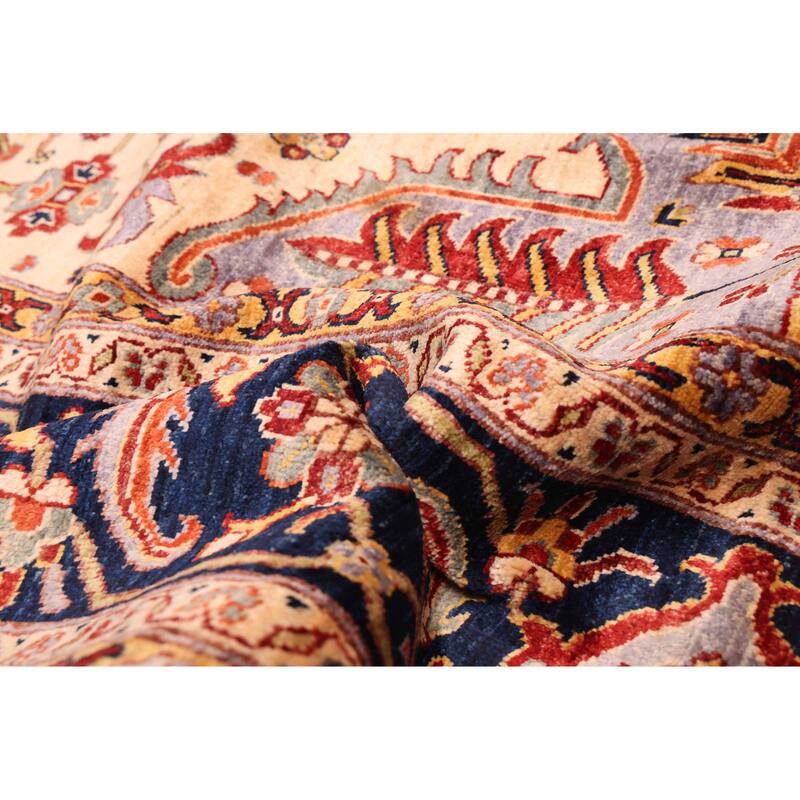 ECARPETGALLERY Hand-knotted Aryana Dark Red Wool Rug - 10'3 x 13'9