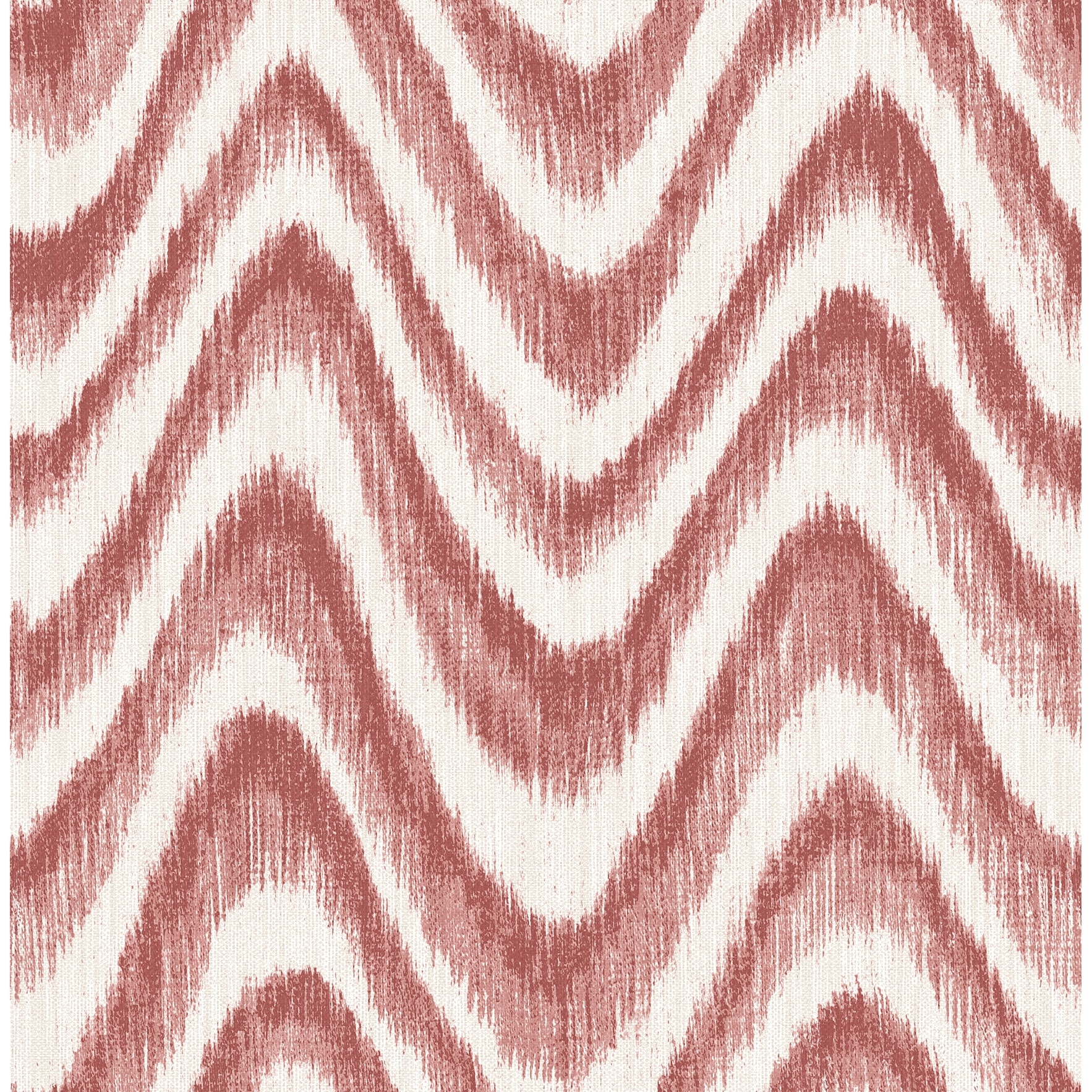 A-Street Prints Bargello Red Faux Grasscloth Wave Wallpaper