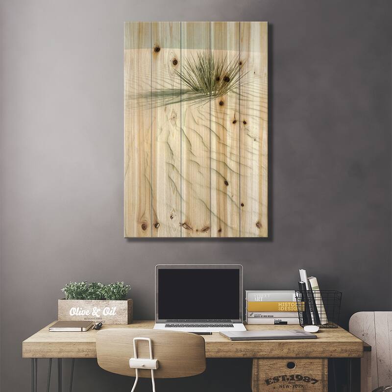 White Sands Idyllic Scenery | Vintage Print On Wood by Melanie Viola - Multi-Color