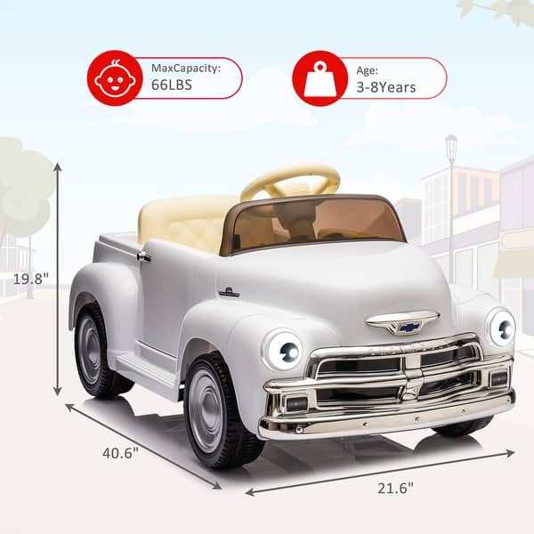 dimension image slide 0 of 2, 12V Ride On Car for Kids Ages 3-5, Battery Powered Ride-on Toys W/Parent Remote