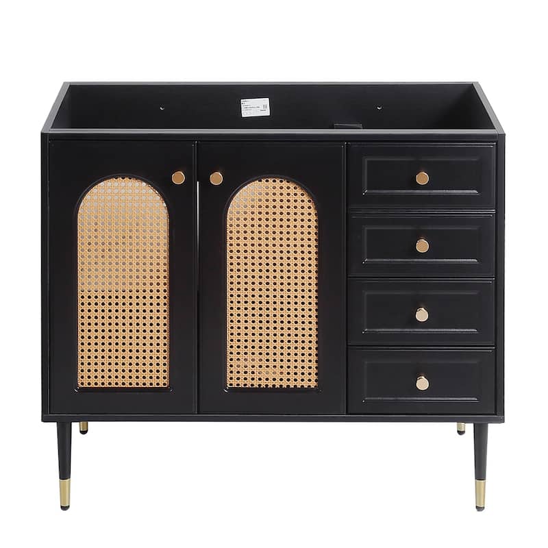 36" Bathroom Vanity with Ceramic Basin