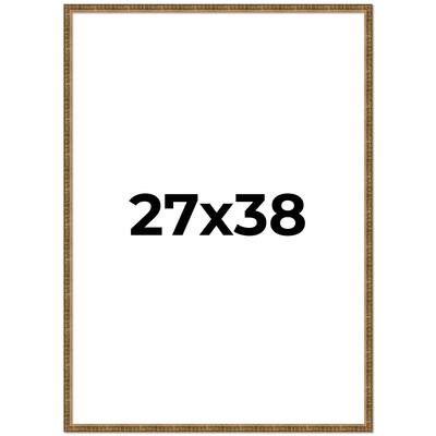 27x38 Frame Gold Picture Frame - Complete Modern Photo Frame Includes