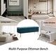 preview thumbnail 20 of 72, Velvet/Leather Storage Bench for Bedroom,End of Bed Bench for King Size Bed, Modern Upholstered Long Ottoman Bench for Entryway