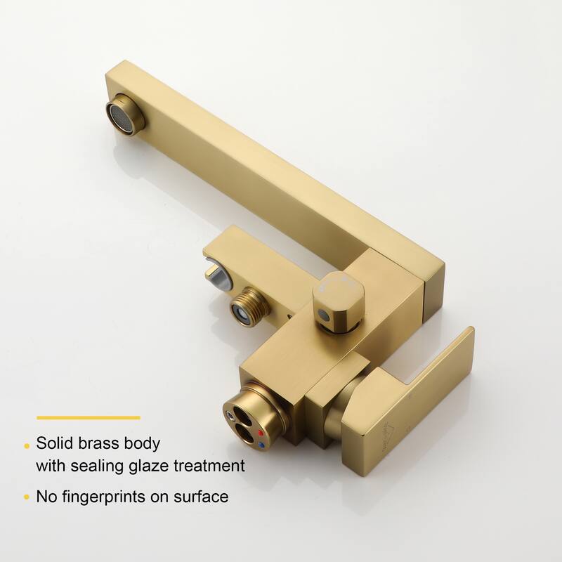 Freestanding Floor Mount Bath Tub Faucet with Handheld Shower