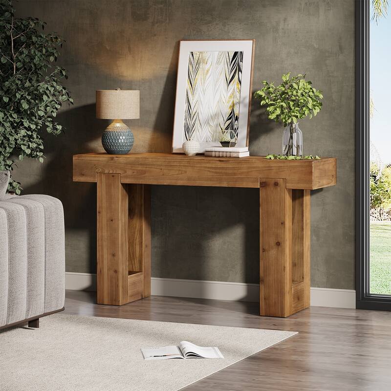Wooden Console Table, Sofa Table for Behind Couch, Entryway, Hallway Living Room