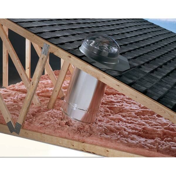 Shop Velux Tgr 014 0000 14 Diameter Round Acrylic Fixed Non Vented Tubular No Leak Skylight From The Tgr Collection Overstock 22915227