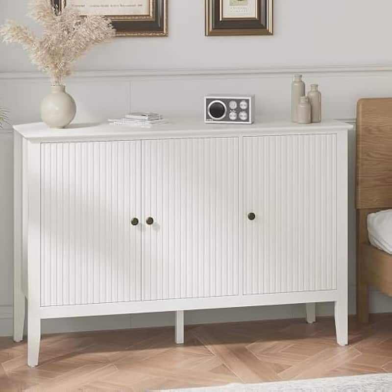 Modern 3-Door Cabinet with Adjustable Shelves