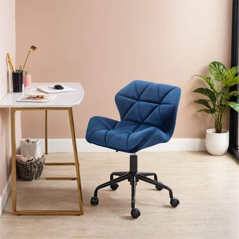 Diamond Tufted Adjustable Swivel Office Chair