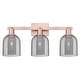 preview thumbnail 107 of 120, Innovations Lighting Endless Possibilities Arcadia - Bella - 3 Light 25" Bath Vanity Light Antique Copper/Light Smoke
