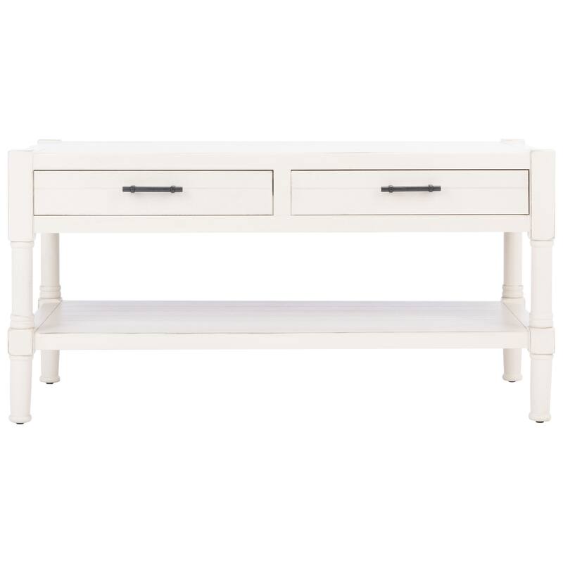 SAFAVIEH Filbert 2-Drawer Bottom Shelf Coffee Table - 37.8" W x 19" L x 19" H