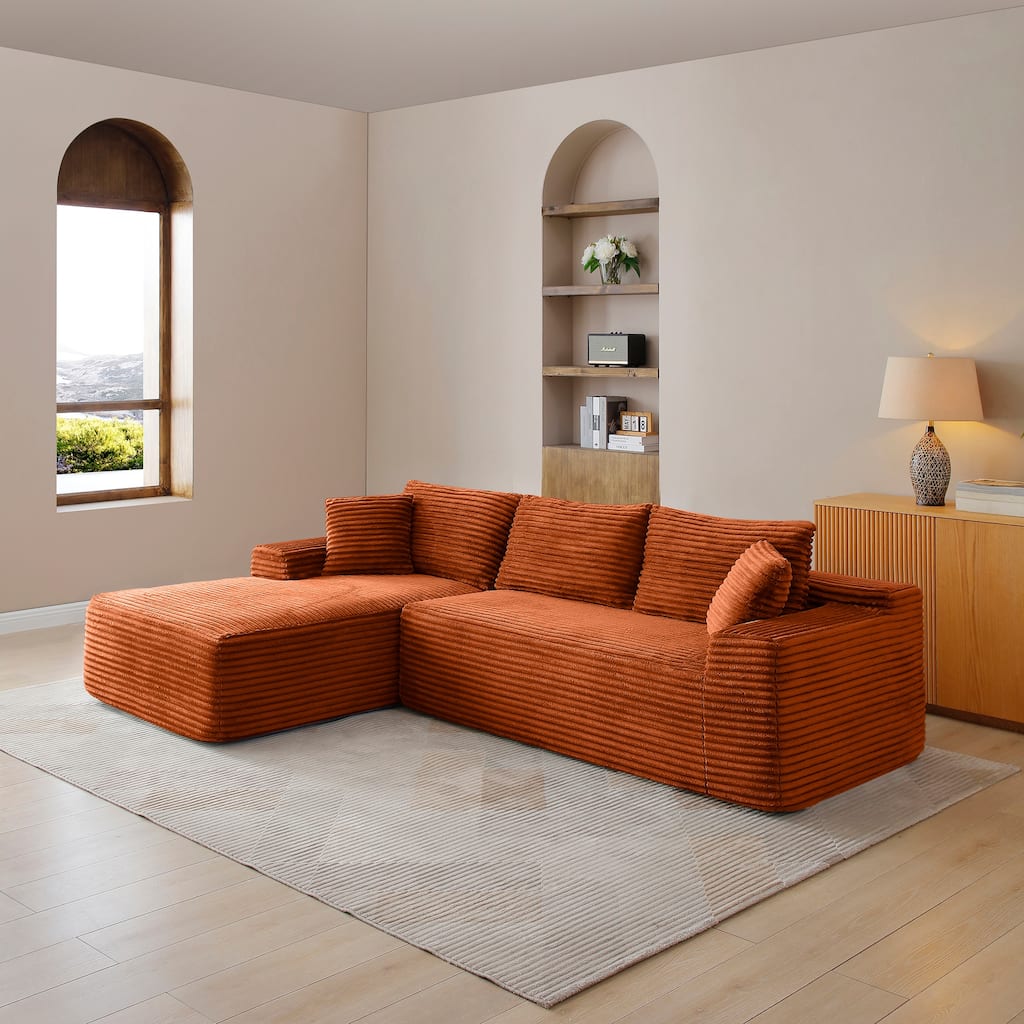 105'' Modular Sectional Sofa, Cloud Sectional Couch with Deep Seat,Modern Modular L-Shape Sofa Couch with Chaise