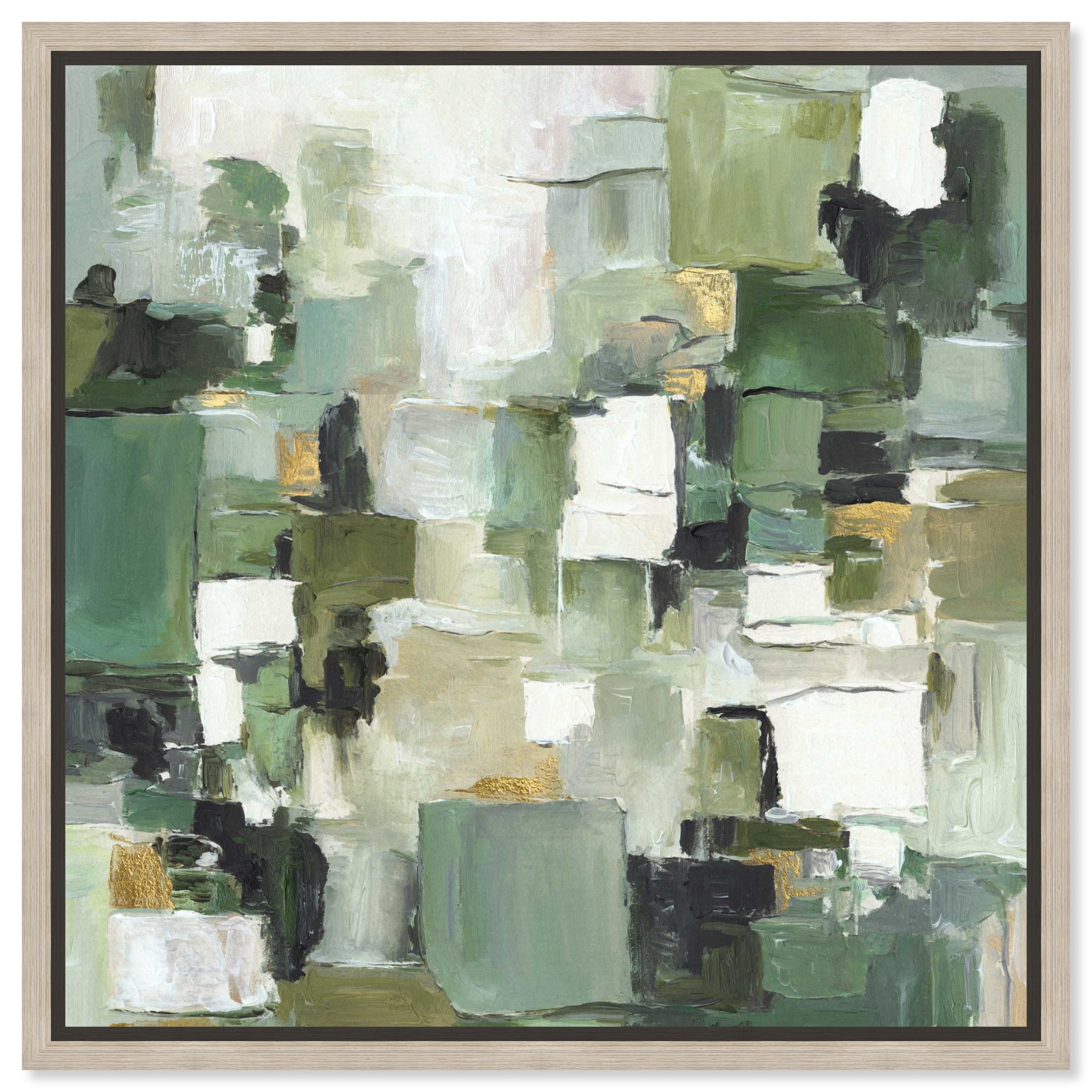 Silent Grid I - Ira Colmeva Large Abstract Framed Canvas by Art Remedy