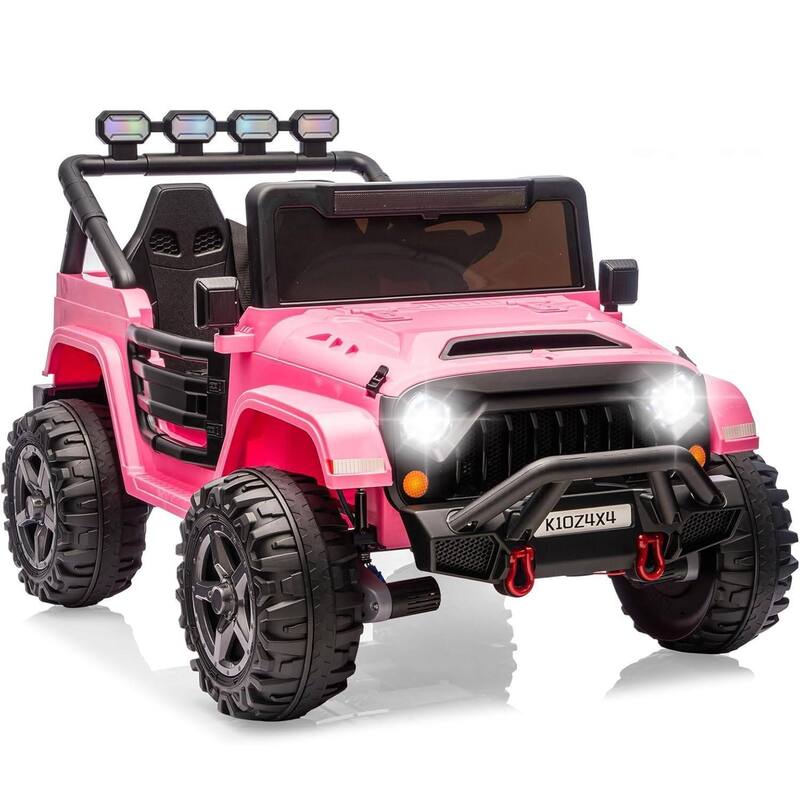 24V 2 Seater Electric Ride on Toys Truck for Kids Best Gift - Pink