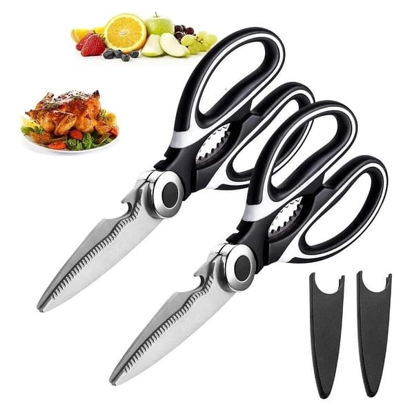 2-Pack Heavy Duty Stainless Steel Kitchen Shears