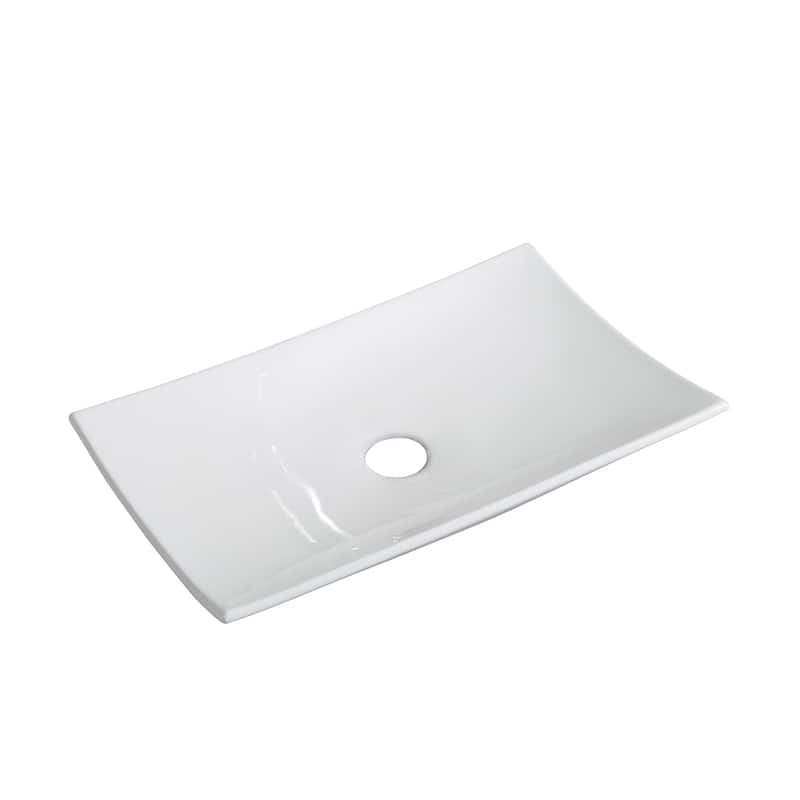 Toulon 23.5" Rectangle Vessel Bathroom Sink - 25.8" x 15.35" 5.3"