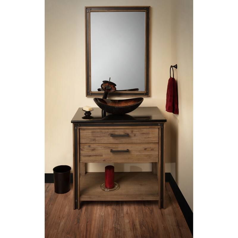 Miseno Hand Painted 21-1/2" Glass Vessel Bathroom Sink with Single