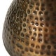 preview thumbnail 6 of 168, Silver or Bronze Metal Hammered Side End Accent Table with Hourglass Shape