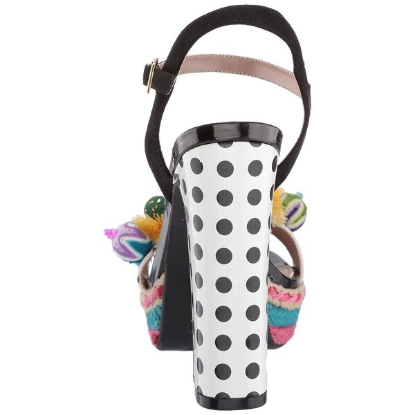 betsey johnson polka dress sandals