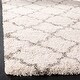 preview thumbnail 31 of 120, SAFAVIEH Hudson Shag Vitchka Glam Trellis 2-inch Area Rug 2'3" x 3'9" - Ivory/Grey
