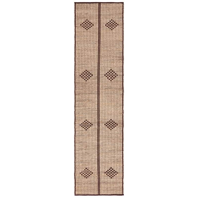 SAFAVIEH Natural Fiber Sibbie Casual Jute Rug - 2'3" x 9' Runner - Natural/Brown