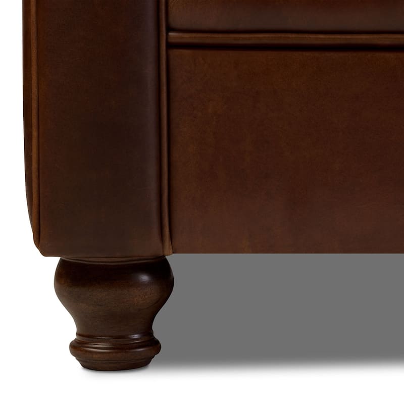 Poly & Bark Lyon 87" Sofa - Full Grain Genuine Italian Leather