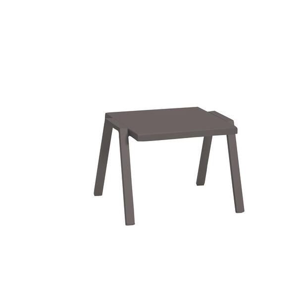 22 X 18 X 16 White Aluminum Side Table 22 X 18 X 16 White Aluminum Side Table