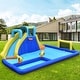 preview thumbnail 19 of 17, 6-in-1 Inflatable Water Slide Jumping House without Blower - Multi - 207" x 147" x 80" (L x W x H)