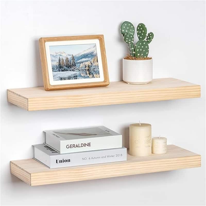 Floating Shelves - 8"D x 24"W x 1.6"H