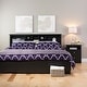 preview thumbnail 14 of 18, Broadway Black 2-drawer and Open Cubby Nightstand