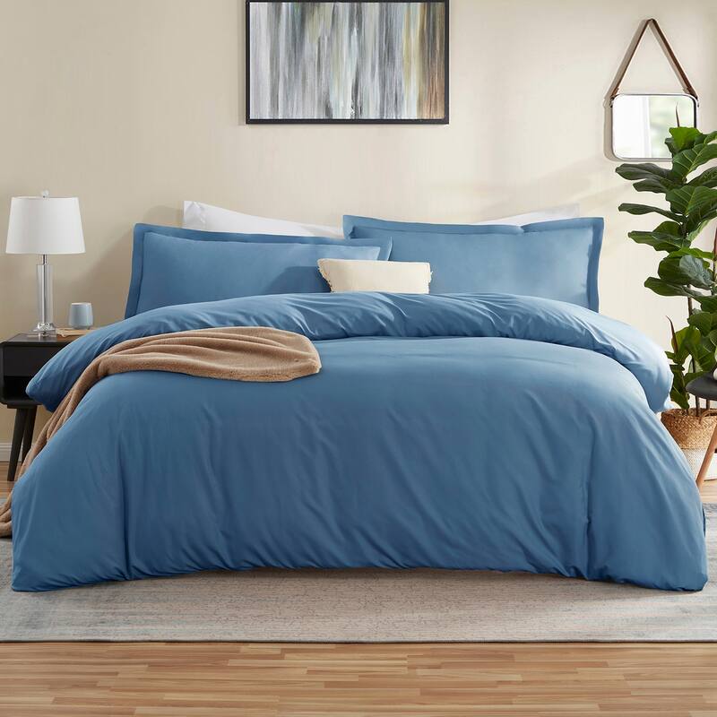 Emperyan 7 PC Bedding Set, Luxury Microfiber Duvet Cover With Sheets Bed Sets