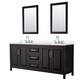 Option Dark Espresso / White Quartz Top / Polished Chrome