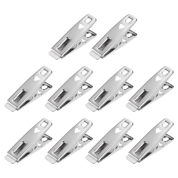 80Pcs Stainless Steel Clothespins Multipurpose Laundry Pegs 50mm