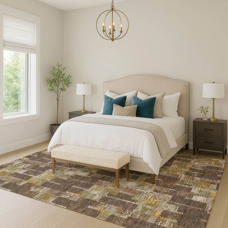 Machine Washable Indoor/ Outdoor Casual Carson Chantille Rug