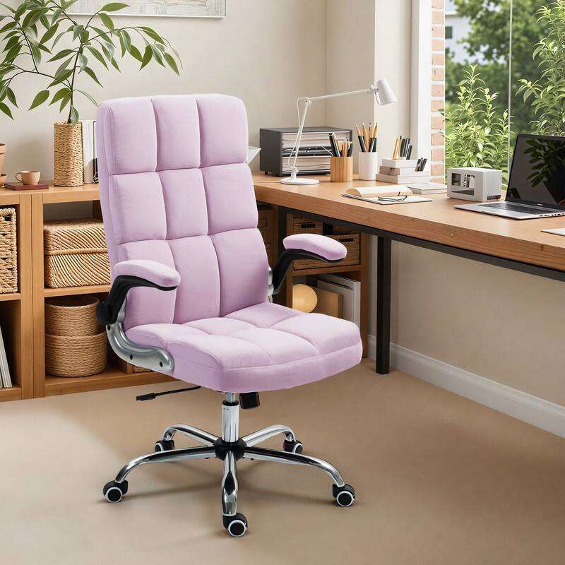 AVAWING Velvet Ergonomic Office Chair: Executive Desk Chair with Adjustable Height & 360° Swivel