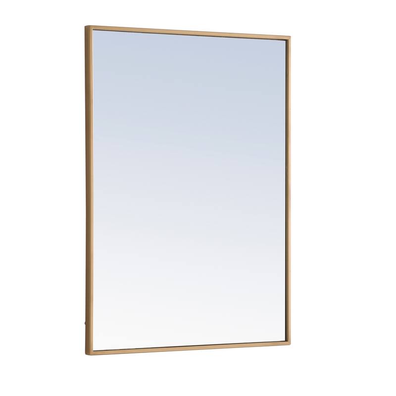 Strick & Bolton Posey Rectangular Metal Mirror