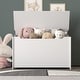 preview thumbnail 19 of 24, 29.9"×23.6" Kids Wooden Toy Box/Bench with Safety Hinged Lid White