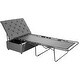 preview thumbnail 18 of 31, Costway Folding Ottoman Sleeper Bed with Mattress Convertible Guest - See details