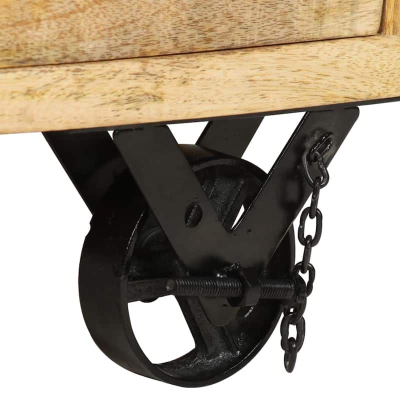 vidaXL Side Table End Table Living Room Coffee Table Solid Wood Reclaimed - 15.7" x 15.7" x 17.7"