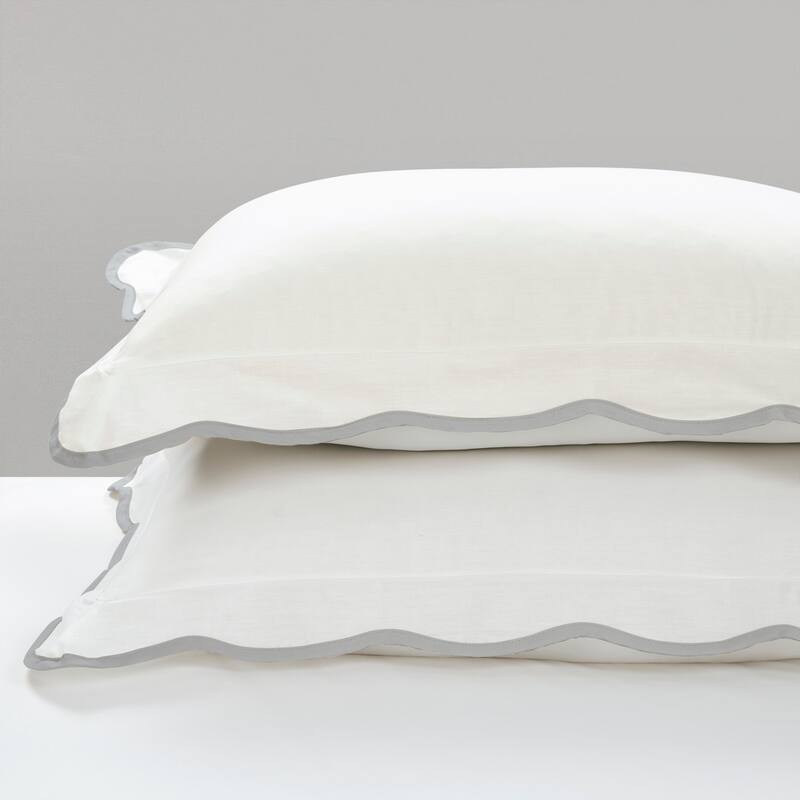 Lush Decor Coastal Chic Scallop Edge Comforter 3 Pieces Set