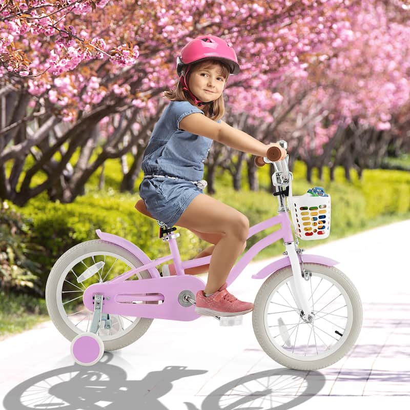 Gymax 16'' Kids Bicycle Children's Training Bicycle w/ Removable
