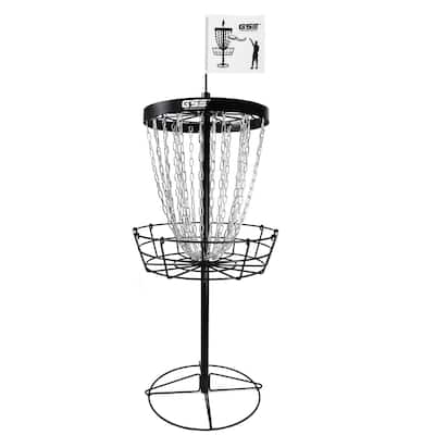 GSE™ Professional Portable 24-Chain Disc Golf Targets Basket, PRO Disc Golf Practice Goal Baskets