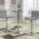 Bar Stools Adjustable Armless Swivel PU Leather Barstools Set of 2