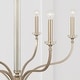 preview thumbnail 3 of 4, Breigh 6-light Brushed Champagne Medium Chandelier