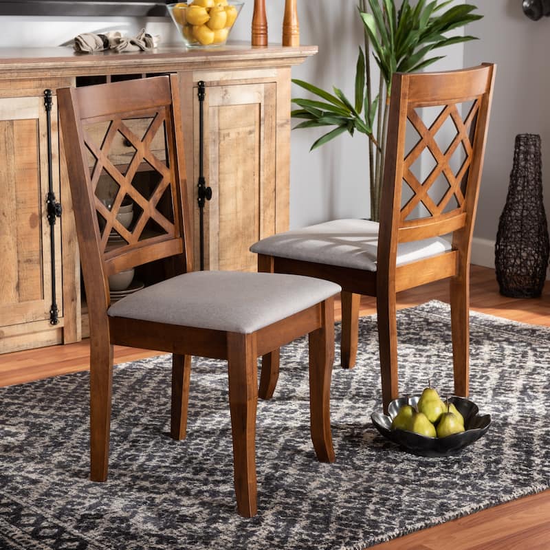 Verner Modern and Contemporary 2-PC Dining Chair Set