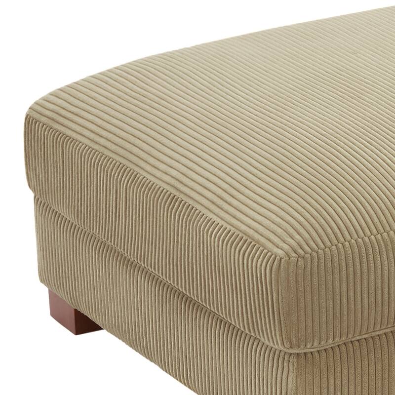 Modern Rectangular Ottoman Foot Rest Stool for Couch