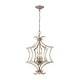 preview thumbnail 1 of 3, Delray 3-Light Pendant in Aged Silver