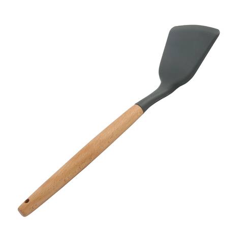 Silicone Heat Resistant Non-scratch Turner Non Stick Spatula Scraping - 12.6" x 3.1"(L*W)