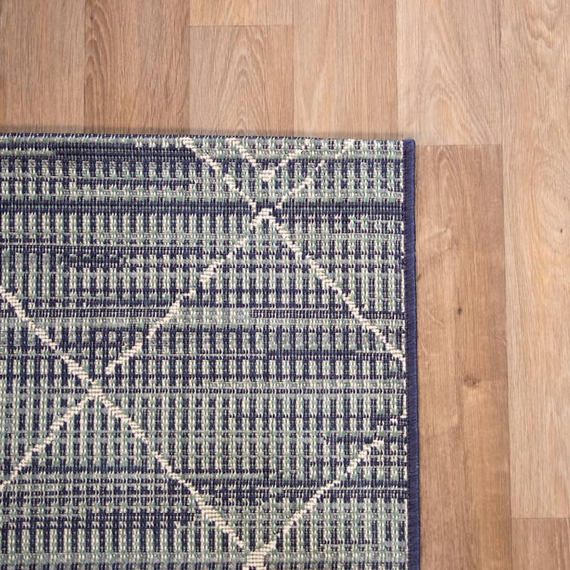 The Curated Nomad Stapelles Geometric Indoor/Outdoor Area Rug