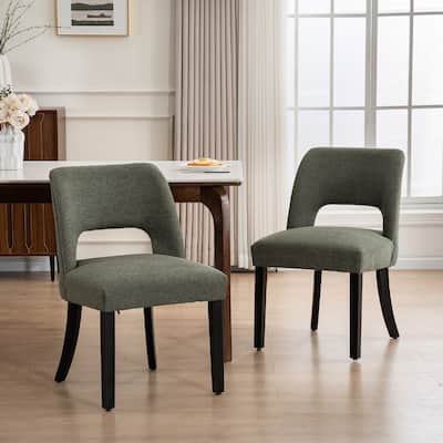 Set of 2/4/6 Modern Fabric Upholstered Dining Room Chair Kitchen Chairs with Wood legs