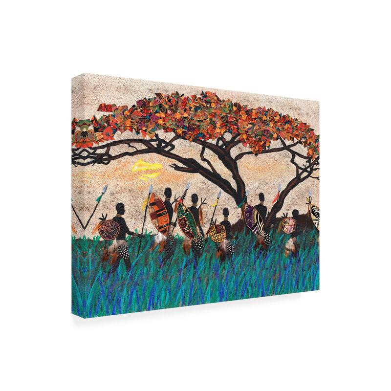 Alonzo Saunders 'Planes Of Africa Iii' Canvas Art